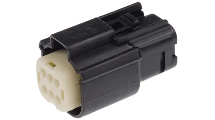 Molex MX150 BLACK 6 Pin Wire Sealed Female Connector with Pins for Harley and Jeep - Image 2