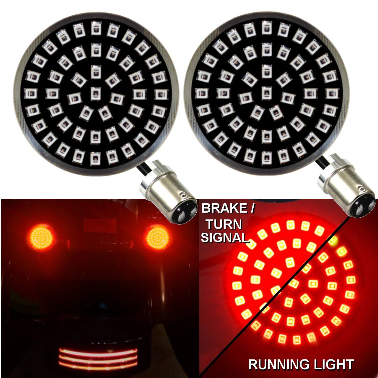 Eagle Lights Midnight Edition Rear LED Turn Signals, Running Lights and Brake Lights for Harley-Davidson® Motorcycle - Image 14