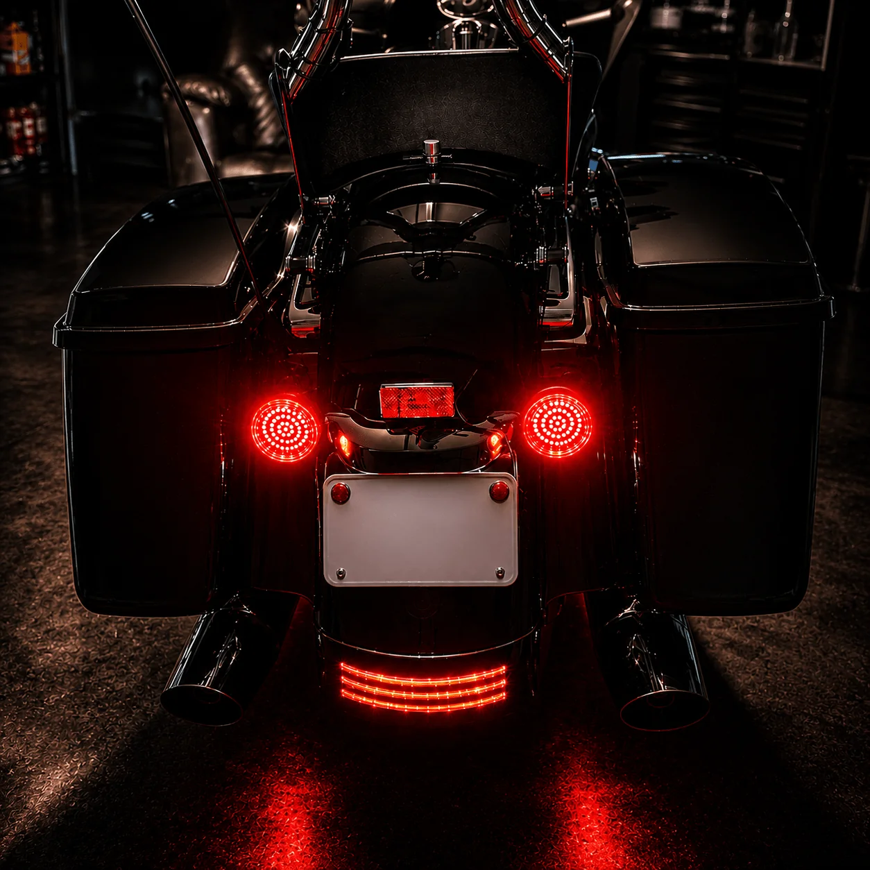 Eagle Lights Midnight Edition Rear LED Turn Signals, Running Lights and Brake Lights for Harley-Davidson® Motorcycle - Image 3